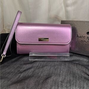 Kate Spade Pink Wallet with Elegant Gold Hardware NIB 💕